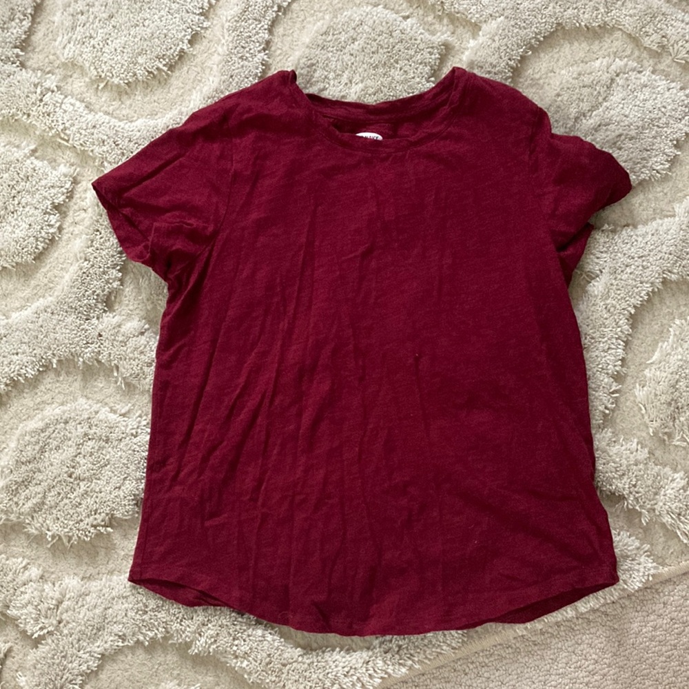 Red old navy crew t-shirt